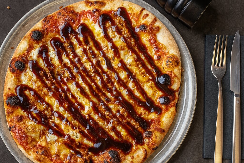 Chicken BBQ pizza